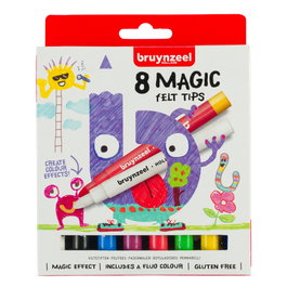 Bruynzeel Étui de 8 feutres magiques Kids