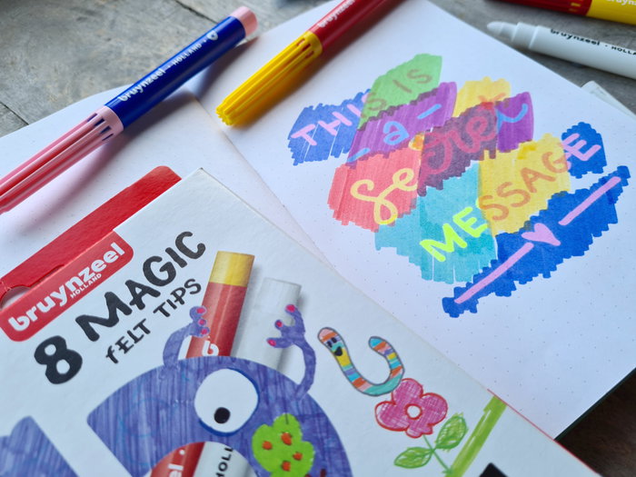 Bruynzeel Étui de 8 feutres magiques Kids Bruynzeel Étui de 8 feutres magiques Kids