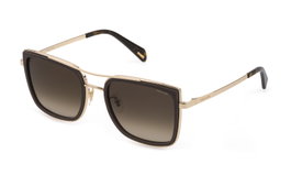Police SPLD82-550G14 Lunettes de soleil marron pour femme
