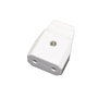 F-Line Base aérienne blanche 10 A 250 V avec obturateur
