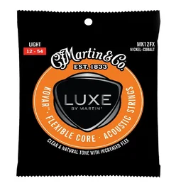 Martin Jeu de cordes Acoustique Luxe Kovar Sp Flexible Core Light 12-54