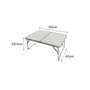 Marbueno Table Pliable Blanche en Aluminium 64x42x29,5 cm