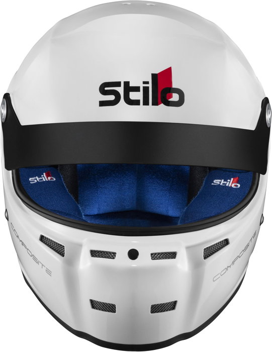 Stilo ST5 GTN Casque de Tourisme Composite Blanc/Intérieur Bleu Taille 61