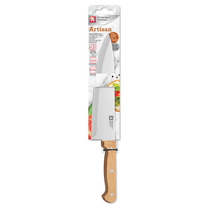 Richardson Sheffield Couteau de Chef Artisan Madera Acier Inoxydable 20 cm