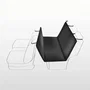 Trixie Couverture voiture - standard - 1,40 x 1,45 m - noir beige