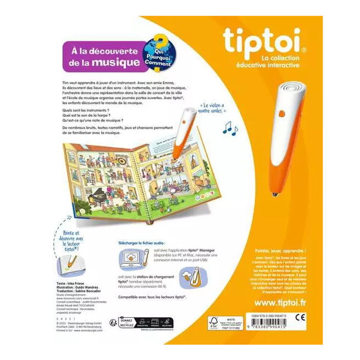 Ravensburger tiptoi À la découverte de la musique