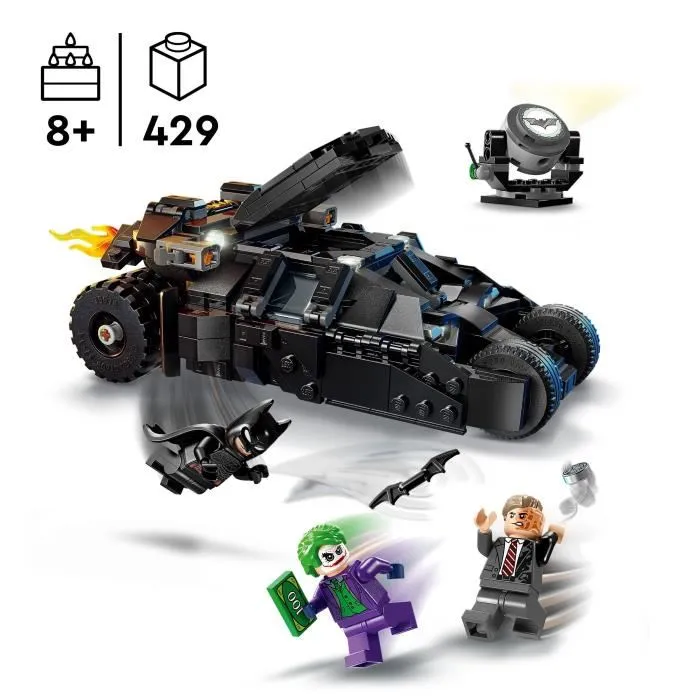 Lego - Batmobile Tumbler de Batman contre Double-Face et Le Joker - Jeu de construction 76303 avec 3 minifigurines - Jouet pour enfants à partir de 8 ans