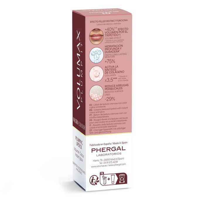 Volumax Soin anti-âge pour les lèvres PLUMP IT NUTRI-COLOUR n° 01 - Silk Touch Volumax Soin anti-âge pour les lèvres PLUMP IT NUTRI-COLOUR n° 01 - Silk Touch