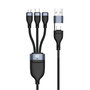 Conceptronic ETTA06B15 Câble de charge 3-en-1 USB PD 100W 1,5 m