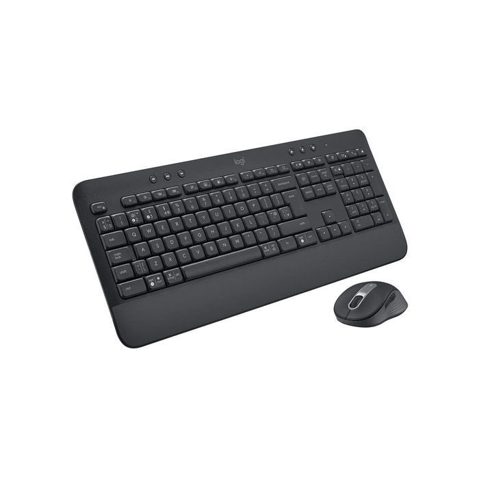 Clavier et souris sans fil Logitech MK650 Graphite Anglais QWERTY
