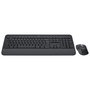 Clavier et souris sans fil Logitech MK650 Graphite Anglais QWERTY
