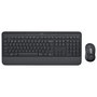Clavier et souris sans fil Logitech MK650 Graphite Anglais QWERTY