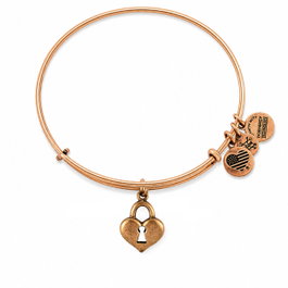 Alex And Ani Bracelet Clé Cœur Doré