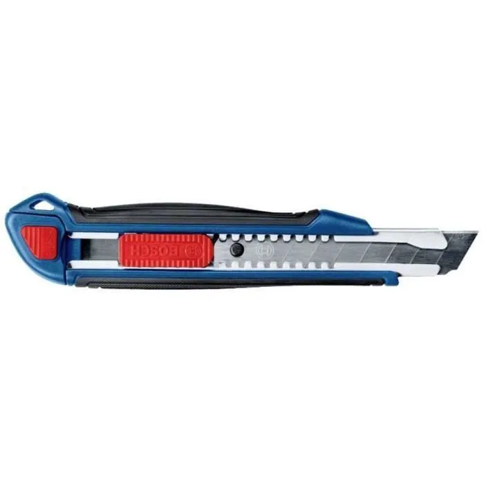 Bosch Professional Cutter 18 mm - Porte-lame en aluminium, ergonomique Softgrip, changement de lame sans outil - Outil de coupe haute performance Bosch Professional Cutter 18 mm - Porte-lame en aluminium, ergonomique Softgrip, changement de lame sans outil - Outil de coupe haute performance