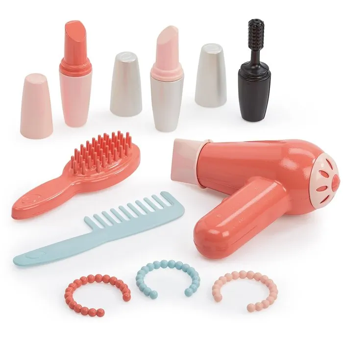 Ecoiffier Coiffeuse d'imitation pour fille et garçon - Ma première coiffeuse - 11 accessoires dont maquillage, sèche-cheveux, peigne - Jouet enfant 12 à 36 mois Ecoiffier Coiffeuse d'imitation pour fille et garçon - Ma première coiffeuse - 11 accessoires dont maquillage, sèche-cheveux, peigne - Jouet enfant 12 à 36 mois