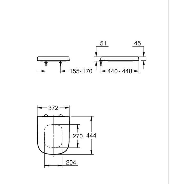 Grohe Abattant WC Euro Ceramic Blanc Alpin avec Frein de Chute