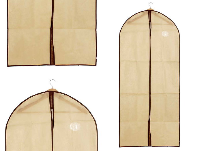 Arte Regal Portatrajes Pliable 60x137 cm Beige Polypropylène (Set de 24) Arte Regal Portatrajes Pliable 60x137 cm Beige Polypropylène (Set de 24)