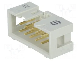 HARTING Connecteur IDC mâle 10 broches 2,54mm THT droit
