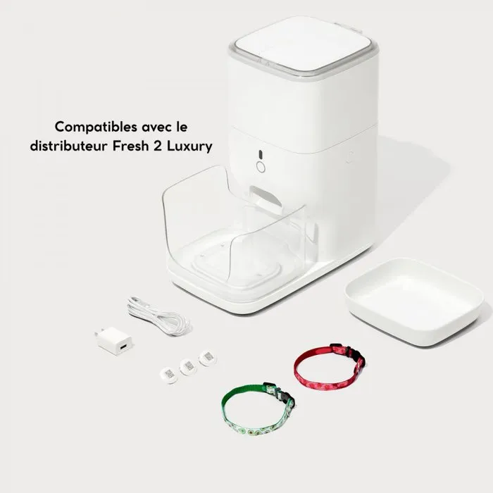 Catlink Lot de 2 Colliers Connectés Fresh 2 Luxury avec RFID