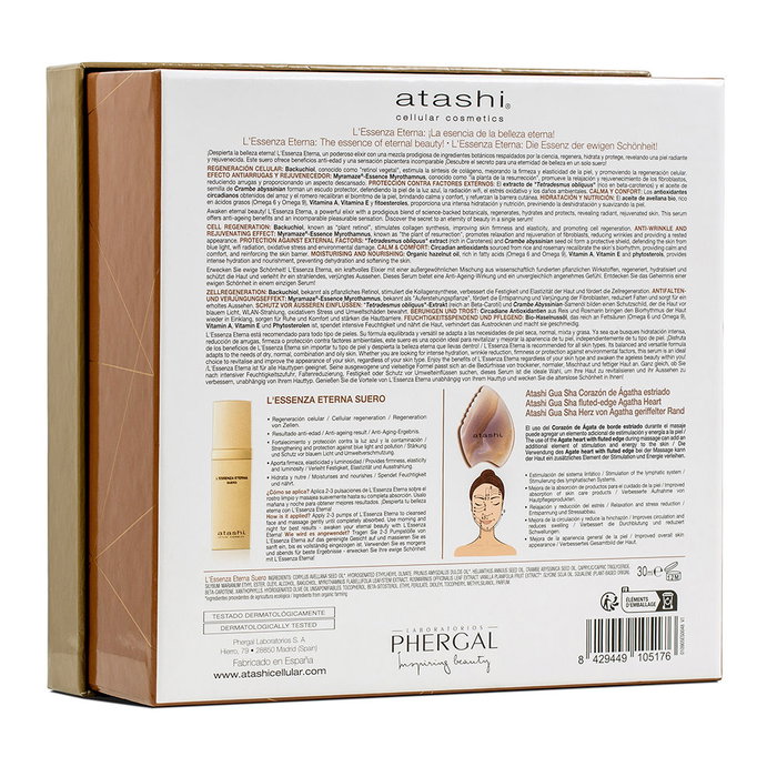 Atashi L'Essenza Eterna Coffret Sérum Anti-Âge 30ml + Gua Sha 2 pcs Femme