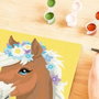 Ravensburger CreArt Kids Kit de peinture par numéros Cheval fleuri 18x24cm
