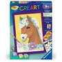 Ravensburger CreArt Kids Kit de peinture par numéros Cheval fleuri 18x24cm