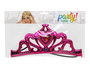 Tiara Princesse en Métal Rose avec Gemmes pour Femme Adulte - Accessoire pour Costume Princesse, Célébration ou Fête