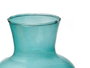GIFTDECOR Vase en verre turquoise avec col 36cm