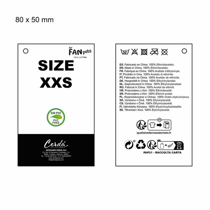 Imperméable pour Chien Real Madrid C.F. Bleu XS Imperméable pour Chien Real Madrid C.F. Bleu XS