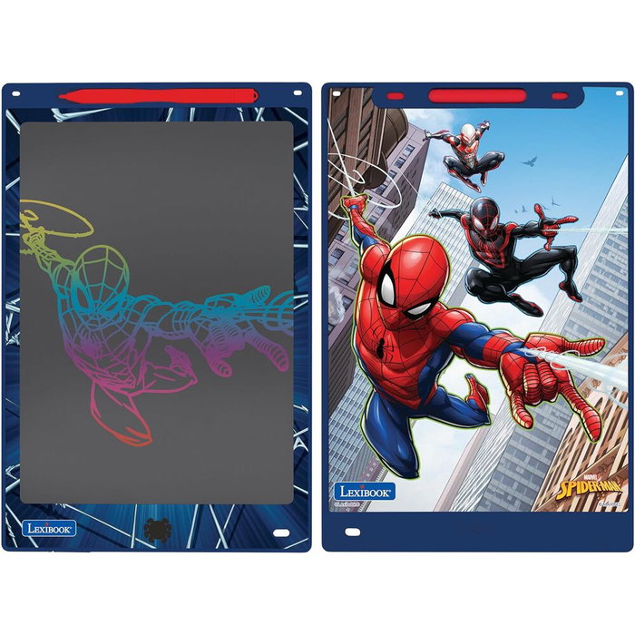 LEXIBOOK Pizarra Magica Educative Spiderman Marvel - Tablette de Dessin Électronique LCD avec Écran 11 Pouces, Stylos et Pochoirs, pour Enfants 3 Ans et Plus LEXIBOOK Pizarra Magica Educative Spiderman Marvel - Tablette de Dessin Électronique LCD avec Écran 11 Pouces, Stylos et Pochoirs, pour Enfants 3 Ans et Plus
