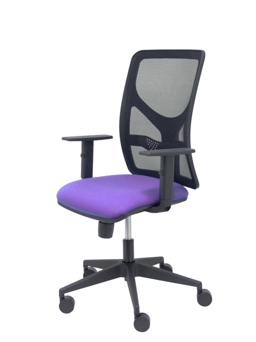 PIQUERAS Y CRESPO Chaise Motilla Synchro, Violet et Noir