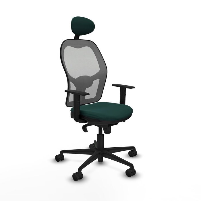 Piqueras y Crespo Chaise de Bureau avec Appui-tête 1D036N1 Vert Piqueras y Crespo Chaise de Bureau avec Appui-tête 1D036N1 Vert