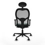 Piqueras y Crespo Chaise de Bureau avec Appui-tête 1D036N1 Vert