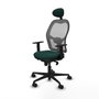 Piqueras y Crespo Chaise de Bureau avec Appui-tête 1D036N1 Vert