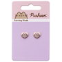 THE CARAT SHOP - Pendientes (boucles d'oreilles) en forme de cœur Pusheen, finition rose et dorée, en alliage de zinc
