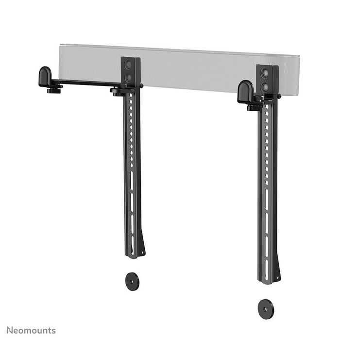 Neomounts AWL29-650BL1 Support Universel pour Barre de Visioconférence/Soundbar, Réglable en Profondeur (7.7-21.5 cm) et Hauteur, Compatible Logitech Rally Bar - Noir