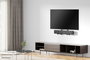Neomounts AWL29-650BL1 Support Universel pour Barre de Visioconférence/Soundbar, Réglable en Profondeur (7.7-21.5 cm) et Hauteur, Compatible Logitech Rally Bar - Noir