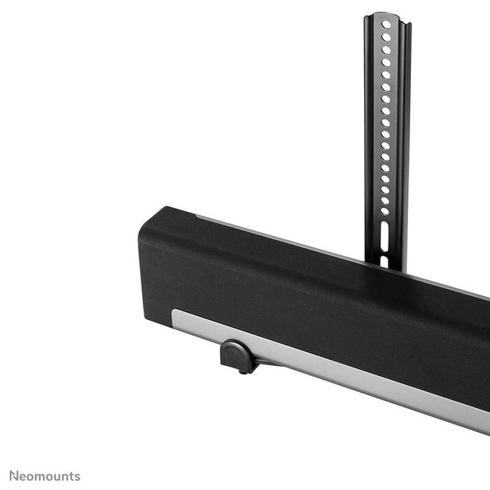 Neomounts AWL29-650BL1 Support Universel pour Barre de Visioconférence/Soundbar, Réglable en Profondeur (7.7-21.5 cm) et Hauteur, Compatible Logitech Rally Bar - Noir