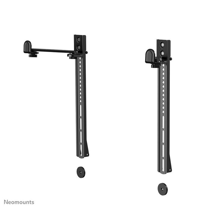 Neomounts AWL29-650BL1 Support Universel pour Barre de Visioconférence/Soundbar, Réglable en Profondeur (7.7-21.5 cm) et Hauteur, Compatible Logitech Rally Bar - Noir
