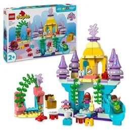 LEGO DUPLO 10435 Disney La Petite Sirene - Le palais sous-marin magique d'Ariel avec poupee de construction pour enfants des 2 ans