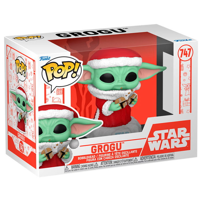 FUNKO Figura POP Star Wars Grogu with Christmas Cookie FUNKO Figura POP Star Wars Grogu with Christmas Cookie