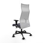Piqueras y Crespo Albacete Chaise de Bureau Gris foncé et Blanc