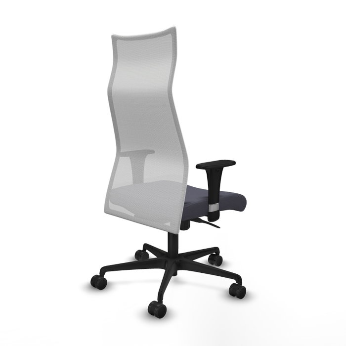 Piqueras y Crespo Albacete Chaise de Bureau Gris foncé et Blanc