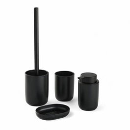 Today Ensemble de 4 accessoires de salle de bain UTILITY - Noir