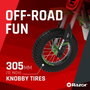 Razor Scooter électrique pour Enfants Dirt Rocket SX350 McGrath Blanc Noir Vert Gris