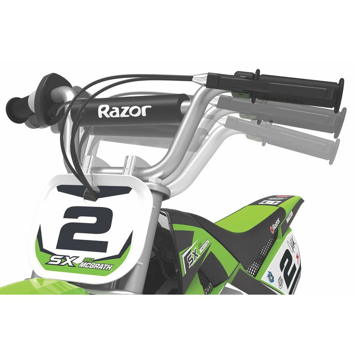 Razor Scooter électrique pour Enfants Dirt Rocket SX350 McGrath Blanc Noir Vert Gris