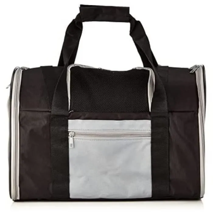 TRIXIE Sac à dos pour chien Connor, Noir/Bleu, 44 x 30 x 21 cm - Pour petites tailles, sorties et aventures