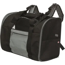 TRIXIE Sac à dos pour chien Connor, Noir/Bleu, 44 x 30 x 21 cm - Pour petites tailles, sorties et aventures