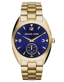 Michael Kors MK3345 Doré avec Cadran Bleu