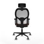 Piqueras y Crespo Chaise de Bureau 2D036G2 Blanc Marron